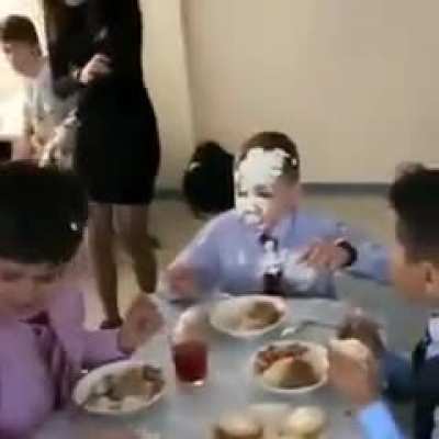 Wcgw slamming bday cake in public