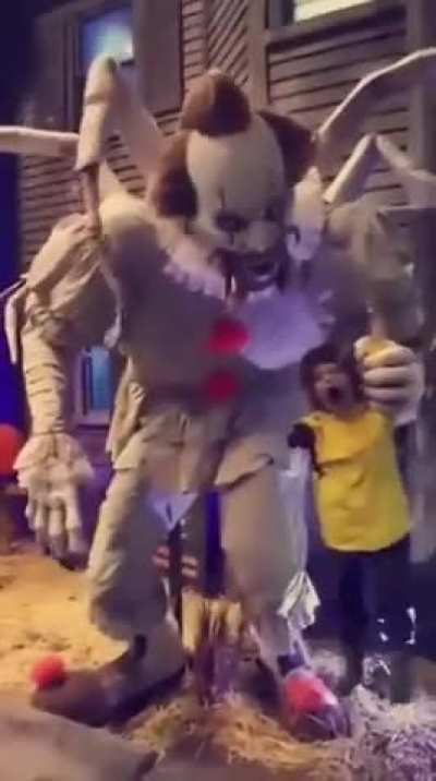 This IT themed Halloween decoration.
