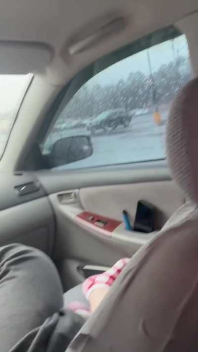 Loud bj in public parking lot