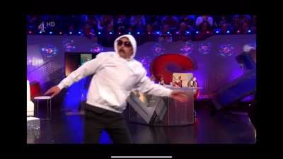 The Last Leg… Mike Wozniak dancing…
