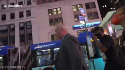 Violent protestors freaking out (sound)
