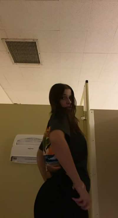 i got very horny i just couldn't resist getting my tits out in the school haha