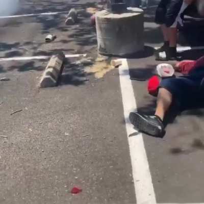 Doing donuts goes wrong