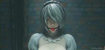 2B double penetrated by Dildos (Milkytabbo) [Nier Automata]