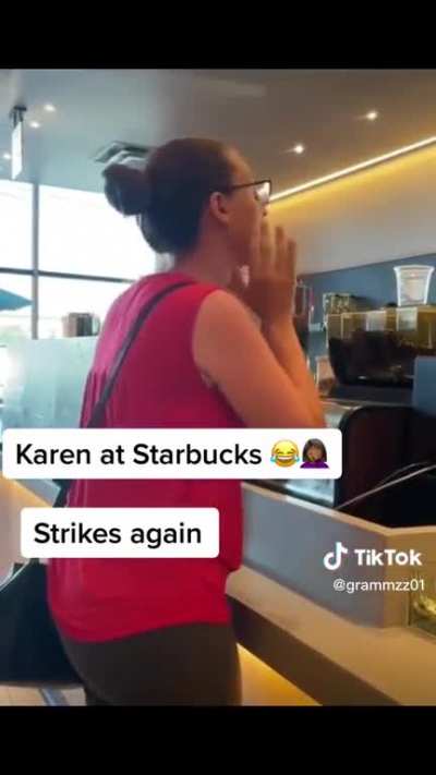 Woman goes nuts at Starbucks