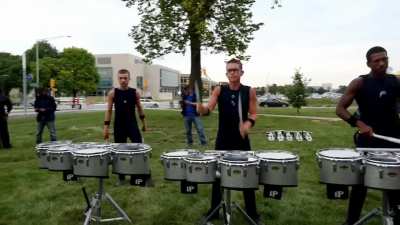 All of the little tricks they do 🤩 - Bluecoats Drumline 2015 Flam Jam (AUDIO ON)