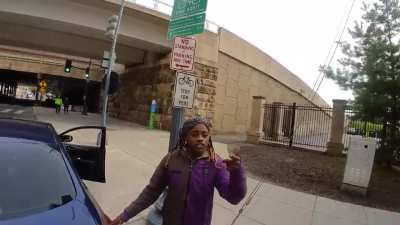 Argument Ensues After Parking in Bike Lane