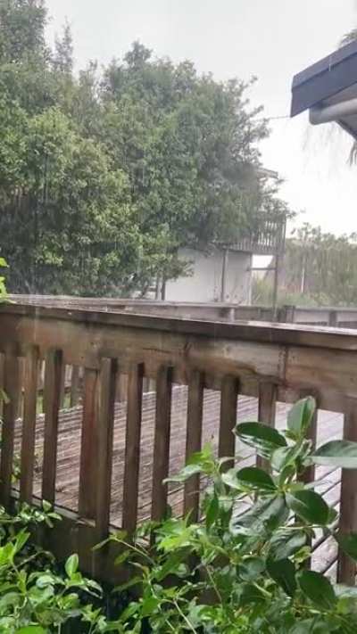 Rain & some hail