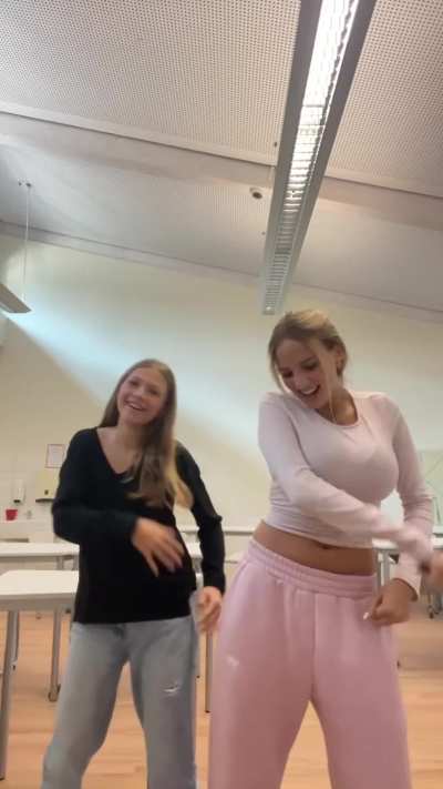 Dancing with friend