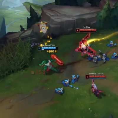 reason why you don't flash straight ahead in front of aatrox