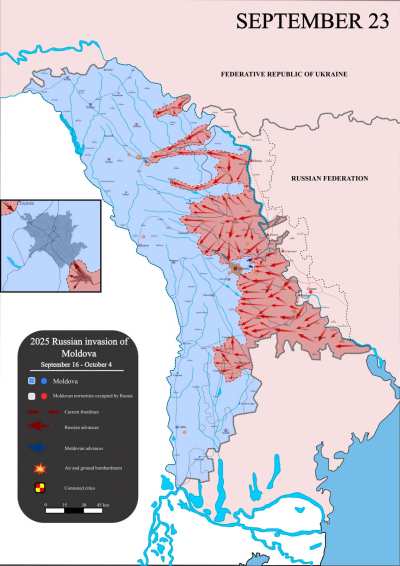 First 10 Days of the Russian Invasion of Moldava