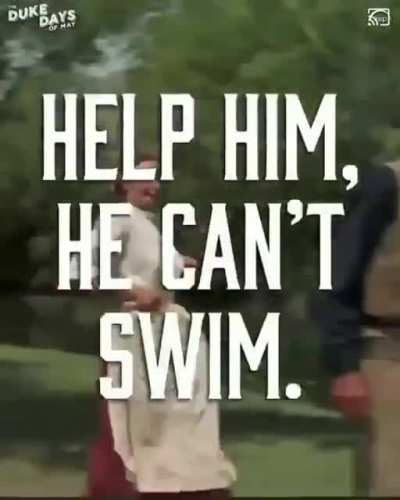 That’s how u learn to swim