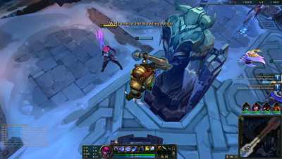 Friend got stuck in tower and then teleported into the enemy team