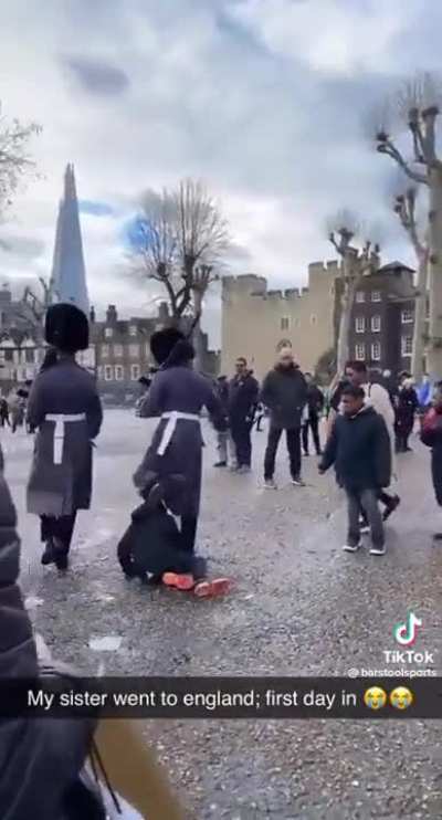 When the Queen's Guard says 