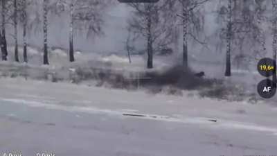 Ukrainian FPV kamikaze drone strikes on North Korean soldiers during an attack in Kursk Oblast. February 2025