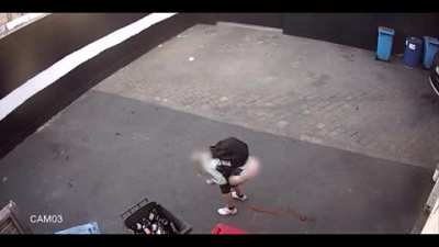 Notorious pooper caught on security cam of an Australian liquor store that she repeatedly targeted