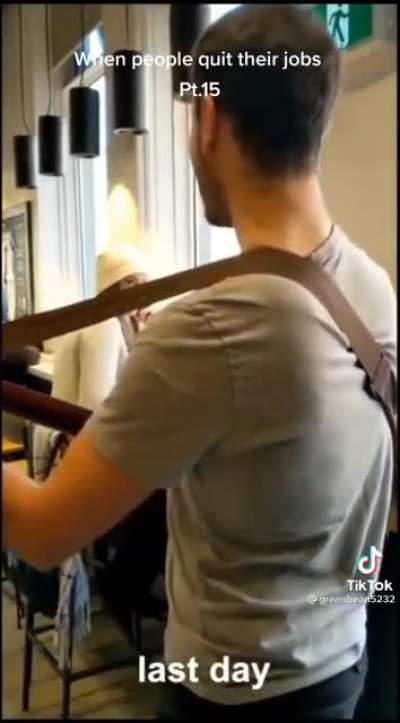 Found on tiktok. Barista has had it with the company.