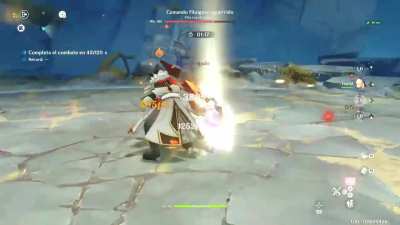 Lunar-charged shill boss can be cleared with Clorinde-Durin easily! (C0R1 Fearless, builds in comments)