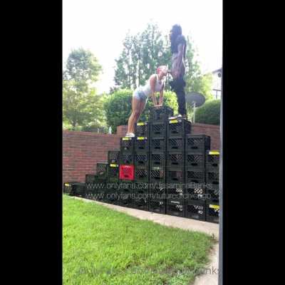Head During Crate Challenge, She Wildin