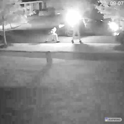 [Not Chicago] Some dudes in North Carolina dumping 150 rounds into an alleged opp's house
