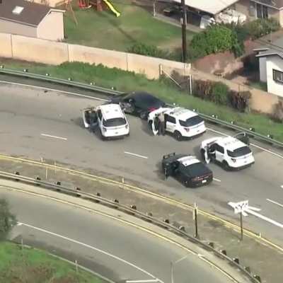 Semi helps police