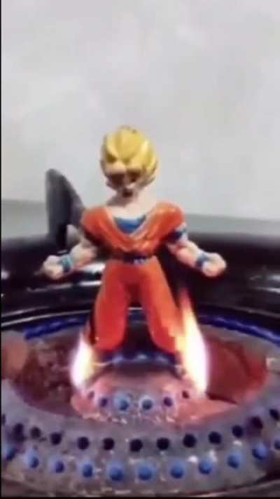 Goku going super Saiyan 2