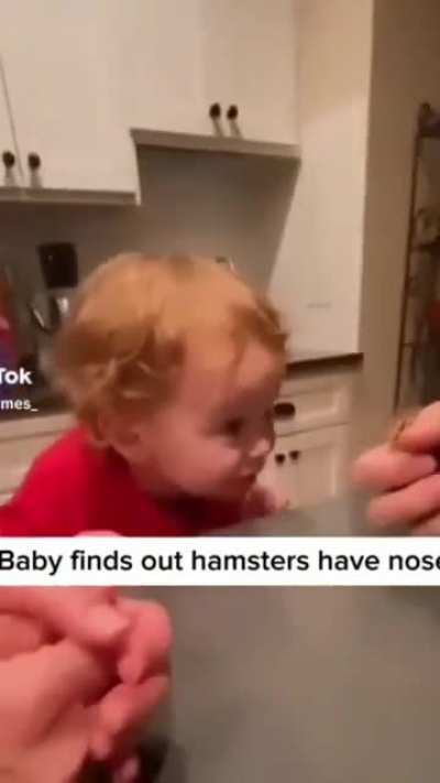 Wait till he finds out he has a nose of his own
