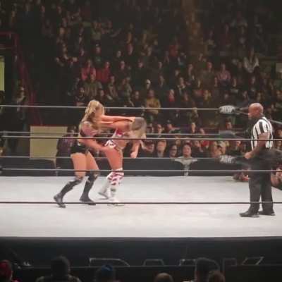 The Britt Baker and Anna Jay match at a recent AEW House Show.