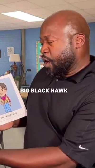 My big, black hawk.