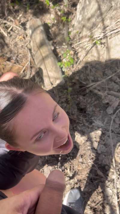 Staying hydrated on my trail run