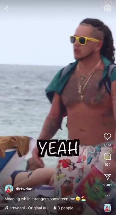 Dani at the beach