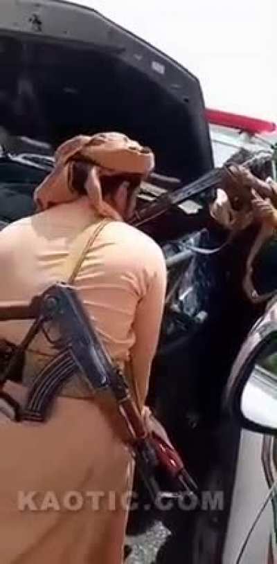 Recharging car battery with AK's