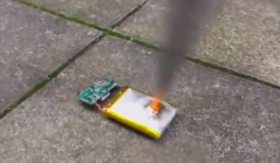 Battery punctured