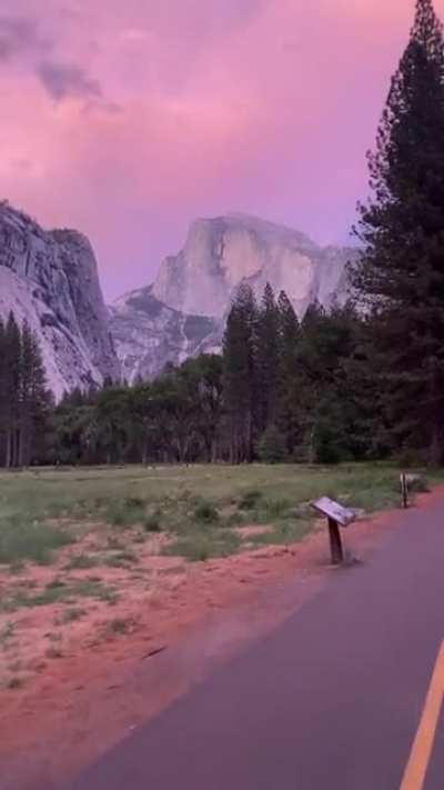 Sunset bike rides in Yosemite NP