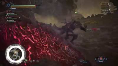 Me and my friend noticed there were no ways to mount in the area so we made up our own