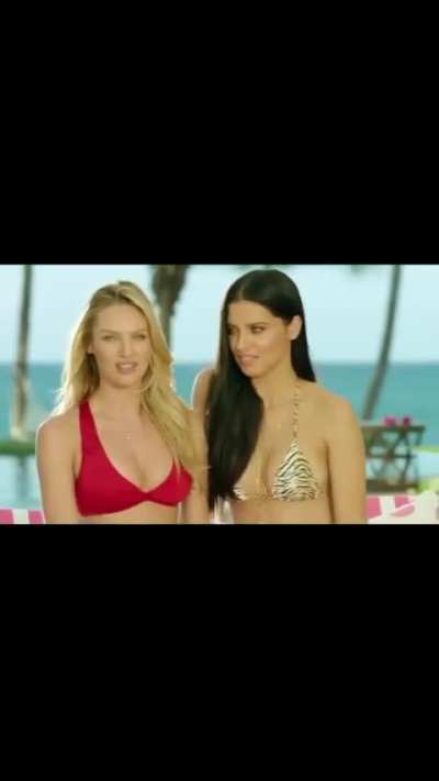 Candice and Adriana Lima for VS Swim