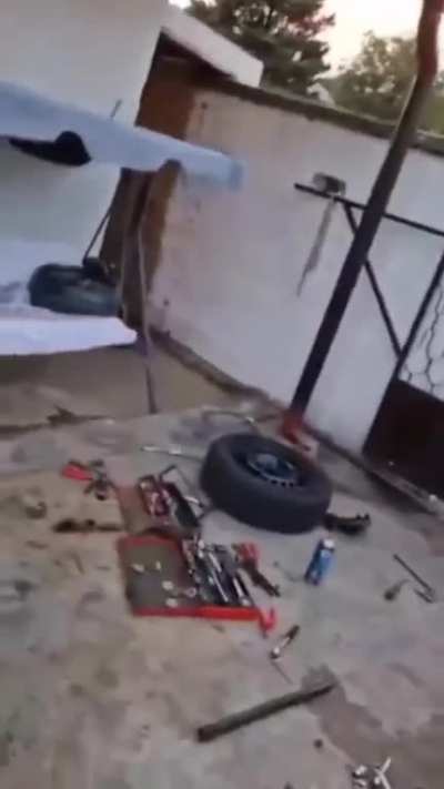 releasing tension from a shock absorber