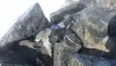 Getting knocked off your feet on a jetty