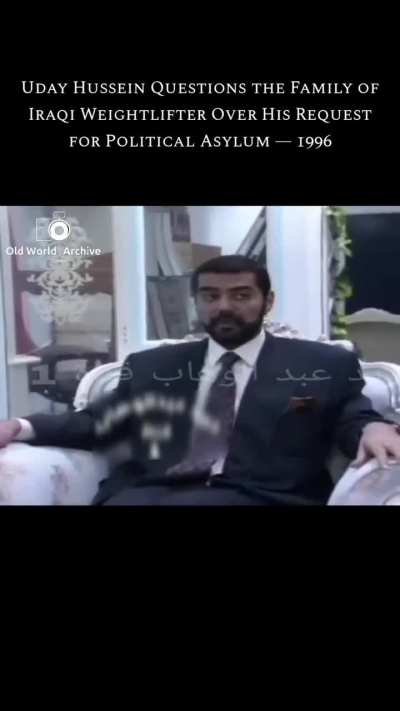 Uday Hussein interrogates the family of the Iraqi athlete who sought asylum.