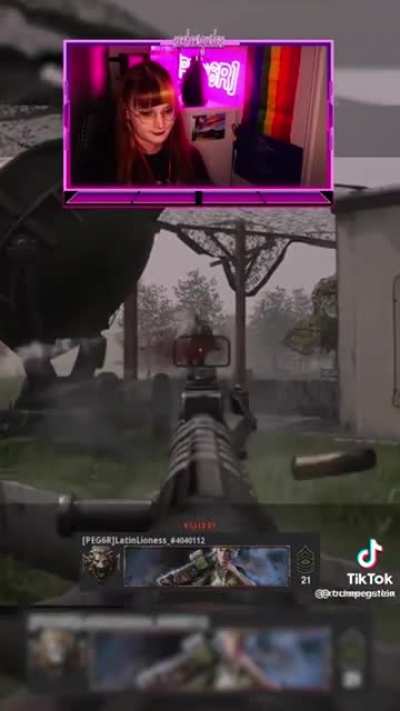to harass a female streamer