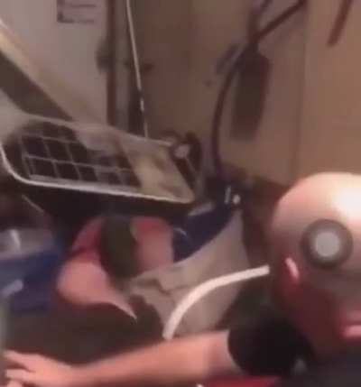 Roundhouse kick to open a bottle of rum