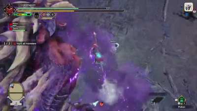 Isn't the fanciest thing here but getting those diving wyvern kills is so satisfying
