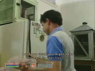 Frozen food kills an Oblivion NPC