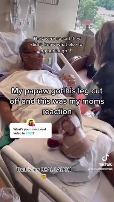He didn't understand why she was laughing