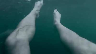 Jumping from a 70ft Shipwreck into the deep