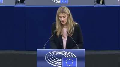 Here is socialist EU parliament VP Eva Kaili saying Qatar 