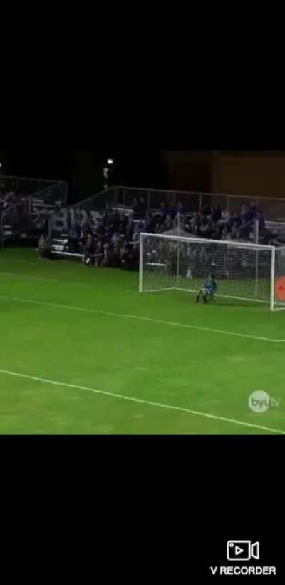 Goalkeeper who saved every penalty with his face