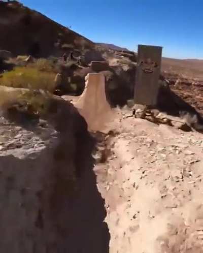 This breathtaking trail triggered his adrenaline! Fearless and Amazing guy!