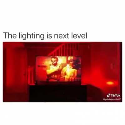 The lighting in this video