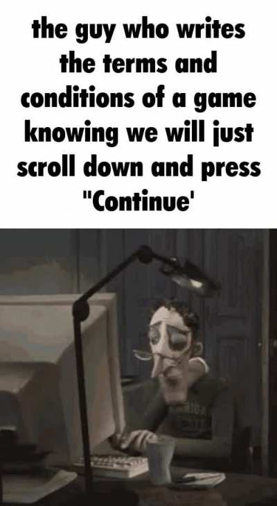 never read two words from it in my life